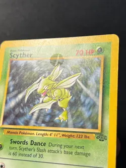 Scyther 26/64 Jungle Unlimited Rare - WOTC Pokemon Card C MP - Image 4