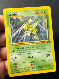 Scyther 26/64 Jungle Unlimited Rare - WOTC Pokemon Card C MP - Image 5