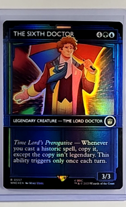 2023 MTG Magic The Gathering WHO Doctor Who Showcase Foil #557 The Sixth Doctor - Image 1