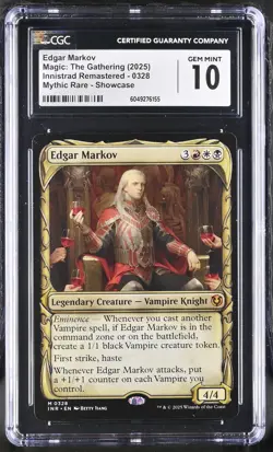 EDGAR MARKOV Innistrad Remastered Showcase Mythic CGC 10 MTG [Nostalgium] - Image 1