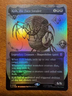 Koh, The Face Stealer Borderless FOIL MYG Avatar The Last Airbender NM-M 322 - Image 1