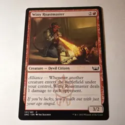 Witty Roastmaster #131 (NM) Streets New Capenna SNC Magic MTG - Image 1