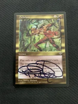 MTG Magic Signed Artist Proof Delirium X1 Mirage Terese Nielson - Image 1