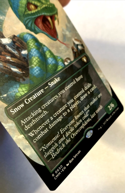 MTG Ohran Frostfang BORDERLESS Commander Masters 650 NM - Image 2