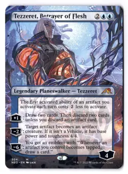 Tezzeret, Betrayer Of Flesh NM* BORDERLESS Kamigawa Neon Dynasty 304 -UnltdCards - Image 1