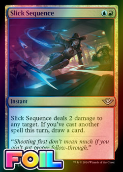 x1 Slick Sequence OTJ MTG 233 FOIL UNCOMMON M/NM 1x - Image 1