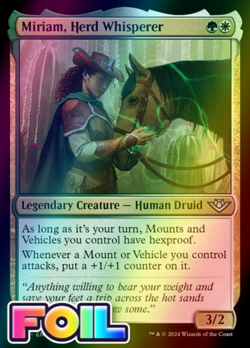 x1 Miriam, Herd Whisperer OTJ MTG 221 FOIL UNCOMMON M/NM 1x - Image 1