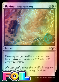 x1 Bovine Intervention OTJ MTG 6 FOIL UNCOMMON M/NM 1x - Image 1