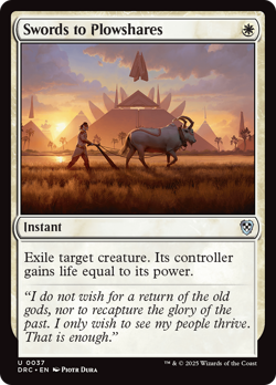 Swords to Plowshares [Aetherdrift Commander] Magic MTG - Image 1