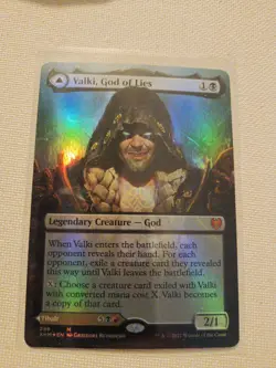 MTG Valki, God of Lies (Borderless) Kaldheim Foil - Image 1