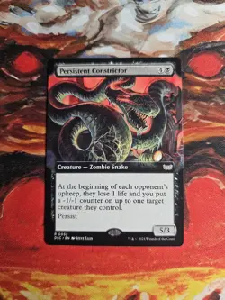Persistent Constrictor (Extended Art) Commander: Duskmourn: House of Horror Nm - Image 1