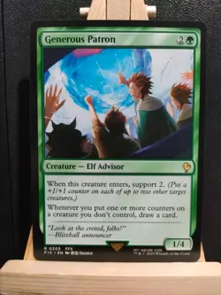 Generous Patron - Final Fantasy Commander - Rare - NM (see pics) MTG - Image 1