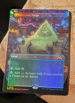 MTG Willowrush Verge Aetherdrift Borderless FOIL - Image 1