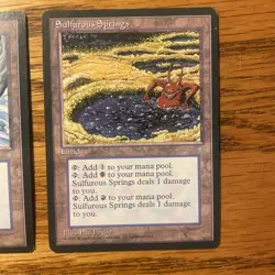 MTG: Vintage Ice Age ‘95 Sulfurous Springs And Underground River - LP - Image 2