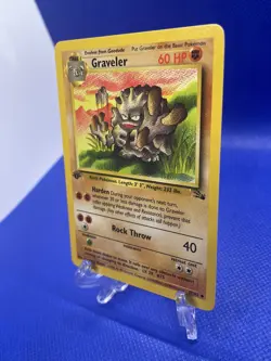 Graveler 1st Edition Fossil Pokemon Card Uncommon 37/62 WOTC - Near Mint NM - Image 4