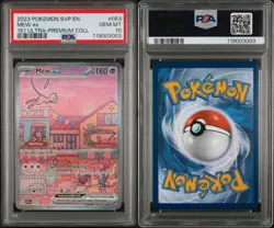 2023 POKEMON SVP EN-SV BLACK STAR PROMO 151 ULTRA-PREM COLL #053 MEW EX PSA 10 - Image 3