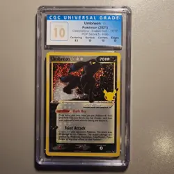 2021 Pokemon Celebrations Umbreon CGC 10 Pristine With Subgrades - Image 1
