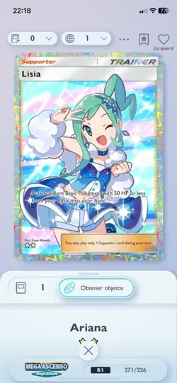 LISIA FULL ART / POKEMON TCG POCKET - Image 1