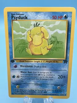 Pokemon Card Psyduck Team Rocket 65/82 1st Edition Common WOTC Vintage NM/LP - Image 1