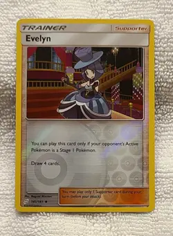 Evelyn 141/181 Pokemon TCG Team Up- Reverse Holo- NM Fresh From Pack - Image 1