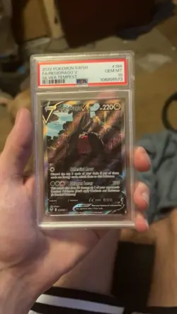 Pokemon Regidrago V Full Art Holo 184/195 Silver Tempest Ultra Rare PSA 10 - Image 1