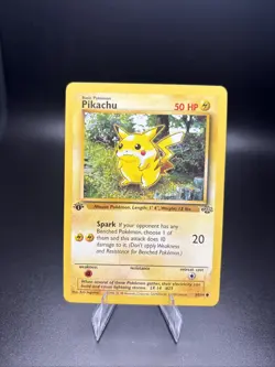 1st Edition Pikachu 60/64 Jungle Set Rare Vintage Pokemon Card - Image 1