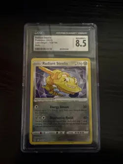 Pokemon TCG 2022 CGC 8.5 Radiant Steelix 124/196 Lost Origin NR/Mint+ - Image 1