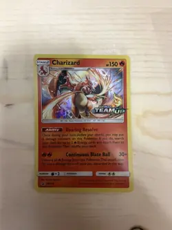 PRERELEASE Charizard HOLO PROMO Pokemon SM158 SM Team Up Holographic Foil - LP - Image 1