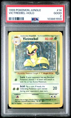 1999 Pokemon Jungle Victreebel Holo 14/64 PSA Graded - Image 1