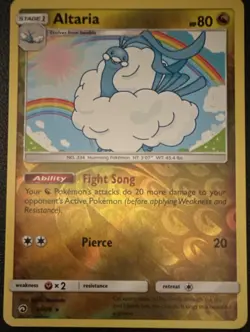 Altaria Dragon Majesty Reverse Holo Pokemon TCG 2018 40/70 Card - Image 2