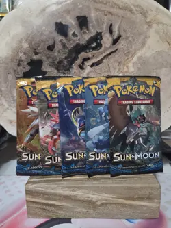 (Lot of 5) Pokemon TCG: Sun And Moon Base Booster Pack Factory Sealed - Image 1
