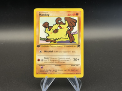 Mankey - 1st Edition - 61/82 Team Rocket - Pokemon TCG - 2000 - Image 1