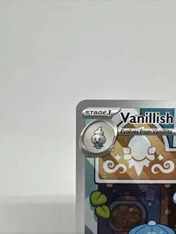 Pokemon Paradox Rift Vanillish 190/182 Holiday Stamp Illustration - Image 2
