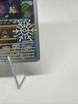 Pokemon Paradox Rift Vanillish 190/182 Holiday Stamp Illustration - Image 4