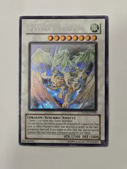 Yugioh Stardust Dragon TDGS-EN040 Ghost Rare Vlp - Image 1