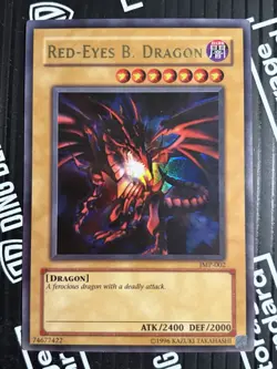 Yu-Gi-Oh! TCG Red-Eyes B. Dragon JMP-002 Shonen Jump Ultra Rare lp - Image 1