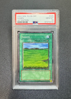 2002 Yugioh SDK-045 SOGEN Common 1st Edition PSA 10 Gem Mint - Image 1