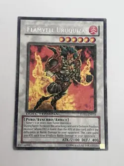 Yugioh Flamvell Uruquizas DT01-EN033 Duel Terminal ~ Parallel Rare ~ NM Unplayed - Image 1