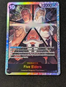 Five Elders Op13-082 Super Rare One Piece Card Game Near Mint - sleeve + topload - Image 2