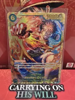 1x - One Piece TCG Carrying on His Will - Monkey D Luffy OP13-118 SEC - NM - Image 3