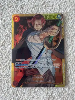 One Piece Japanese Holo Shanks OP01-120 Romance Dawn - Image 1