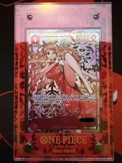 One Piece TCG Card Game Chinese Nami OP01-016 R Exclusive 1st Anniversary Alt - Image 1