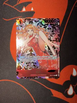 One Piece TCG Card Game Chinese Nami OP01-016 R Exclusive 1st Anniversary Alt - Image 2