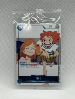 Girl (OP14 Release Event Winner) P-096 One Piece Promotion Cards Foil - Image 1