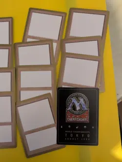 Blank Card x12 World Championship Gold Border: Tokyo 1999 MTG Card. Kai Budde - Image 1