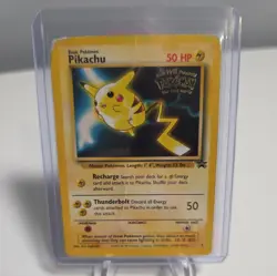 Pokemon Pikachu TCG - Pokemon First Movie Black Star Promo #4 Rare Vintage Card - Image 1