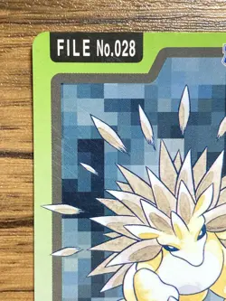 Pokemon Carddass Card Sandslash File No.28 Bandai Pocket Monsters 1997 - Image 3