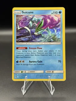 Suicune 59/214 Pokemon TCG Card: Lost Thunder Holo NM - Image 1