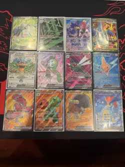 Pokemon Card Full Art Lot x12 UR & IR - Destined Rivals, Phantasmal, White Flare - Image 1
