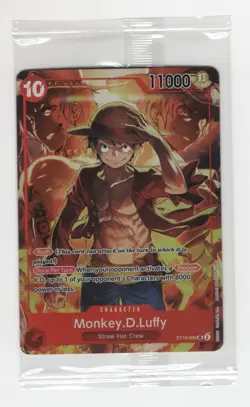 One Piece Monkey.D.Luffy ST10-006 Treasure Booster Set Card - still Sealed - Image 1